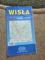 Wisła stary plan miasta autobusy