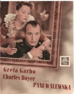 PANI WALEWSKA -wyk. GRETA GARBO - film -program kinowy -lata 30-te