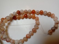 H2- AGAT POMARAŃCZOWY - kula - 6mm - 26 sztuk