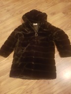 SENYA FASHION Futro damskie czarne S/M