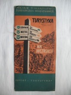 PTTK TURYSTYKA NA WCZASACH stary FOLDER REKLAMOWY 1954 r.