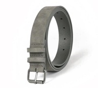 Pasek do spodni z klasyczną klamrą 120cm szary