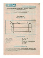 Odkurzacz typ 251, 351, 451 Predom Zelmer PRL instrukcja użytkowania