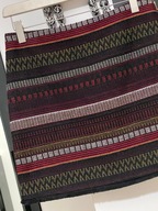 7 Spódnica George azteckie wzory zakończona strzępieniem wypukła faktura