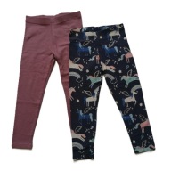 GEORGE NEXT 2 szt. legginsy dziewczęce JEDNOROŻEC 110/116 cm