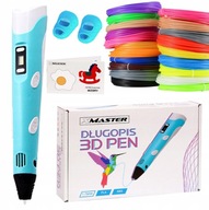 DRUKARKA DŁUGOPIS 3D PEN XMASTER PIÓRO DO RYSOWANIA DLA DZIECI KREDKA