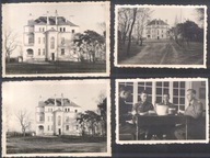 Warszawa, okolice. Willa, dworek. 4 foto. 1944