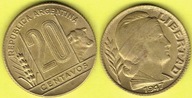 ARGENTYNA 20 Centavos 1947 r.