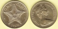 BAHAMAS 1 Cent 1969 r.