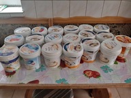 WIADERKA PLASTYKOWE PO SERKACH TWAROGOWYCH 1 KG 20 SZTUK