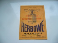 PRL STARA ETYKIETA Z KOLEKCJI WINO HERBOWE RADOM