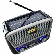 Radio Golon RX-BT455S - solarne, Bluetooth, USB, latarka
