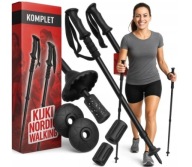 KIJKI DO NORDIC WALKING KIJE DO CHODZENIA PO GÓRACH REGULOWANE TREKKINGOWE