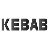 Naklejka KEBAB na koguta sygnalizator lampę szpakówkę bez tła od GravArt