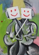 Obraz akrylowy "Optymizm" 70x50 cm; malarstwo