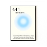 PLAKAT liczby anielskie 444 auraposter plakaty na ścianę plakat dekoracyjny