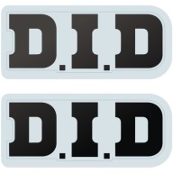 2x Naklejka D.I.D Chains Motocyklowe Sponsorskie na Ścigacza Crossa DID