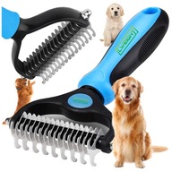 PREMIUM DUŻY TRYMER DO KOŁTUNÓW USUWA MARTWY WŁOS PSA GRZEBIEŃ DWUSTRONNY