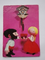 Bajka czeska RUMCAJS - lalki na Nowy Rok - pocztówka - stare wydanie