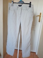 bexleys woman 42 spodnie dżins materiał strecz szare proste ze średnim stan