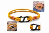 Męska Bransoletka Paracord Survival Karabińczyk Taktyczna Lina Outdoor