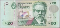 Urugwaj 20 pesos 2000 - Juan Zorilla - stan bankowy UNC