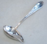 POSREBRZANA ŁYŻKA DO SOSU FASON ROMAŃSKI HEFRA ŚRODEK STOŁU