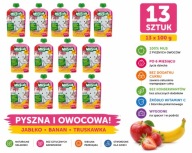 MUSIAK Mus Owocowy Jabłko Banan Truskawka 13x100g Zestaw