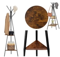 WIESZAK PODŁOGOWY STOJĄCY NA KURTKI UBRANIA STOJAK METALOWY CZARNY LOFT 180