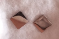 kolczyki kwadraty stal chirurgiczna