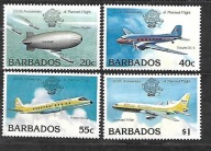 BARBADOS - Samoloty - sterowiec 1983 ** Mi 583-6 (1594)