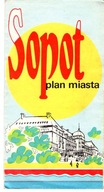 SOPOT - PLAN MIASTA Z 1982 ROKU.