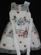 SUKIENKA WIZYTOWA DLA KSIĘŻNICZKI 7-8/116-130