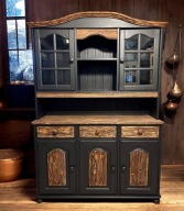 Kredens rustykalny, kredens wiejski, kredens loft, kredens czarny