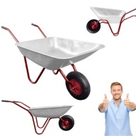 TACZKA GARDENLINE OGRODOWA METALOWA 120 LITRÓW ANTYPOŚLIZGOWA RĘKOJEŚĆ