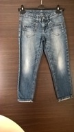 Spodnie jeans damskie rybaczki- rozmiar 36/38