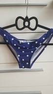 Majtki kąpielowe figi dół bikini w groszki granatowe _________ 36