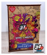 Puzzle drewniane 31Finał WOŚP 29/31cm 101 elementów