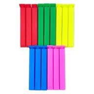 15szt. KLIPSY do ZAMYKANIA torebek opakowań żywności przypraw ZAPINKI kolor