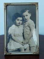 Ramka ze zdęciem do postawienia szkło wypukłe