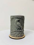 Świeczka sojowa zapachowa piżmo, rustykalna ptak, kruk