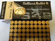 ZESTAW ŁUSEK .38 Special w PUDEŁKU firmy S&B 50szt Sellier&Bellot