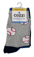 COZZI Skarpetki chłopięce 31-34, 3-pack