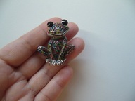 BROSZKA ŻABA ŻABKA KRYSZTAŁKI