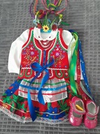 Strój krakowski dla dziewczynki ZOSIA NR kat 2 ,dodatek bucikii!