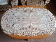 Bawełniany bieżnik jak budyń waniliowy 110cm x 60 cm - bdb !!