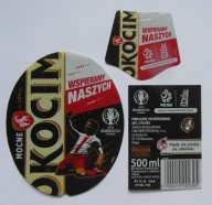 ETYKIETA PIWO MOCNE BROWAR CARLSBERG OKOCIM EURO 2016 + KRAWATKA I KONTRA