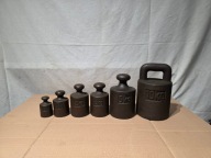 Stare odważniki handlowe - zestaw 0.5-10kg