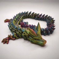 Figurka smok kryształowy przegubowy fantasy Tik Tok L-53cm Carnival