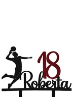 topper na tort dekoracja urodziny personalizacja SIATKARZ!!!